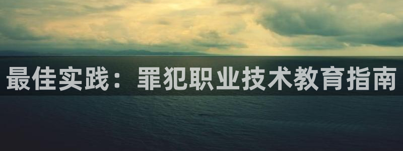 j9九游会官网|最佳实践：罪犯职业技术教育指南